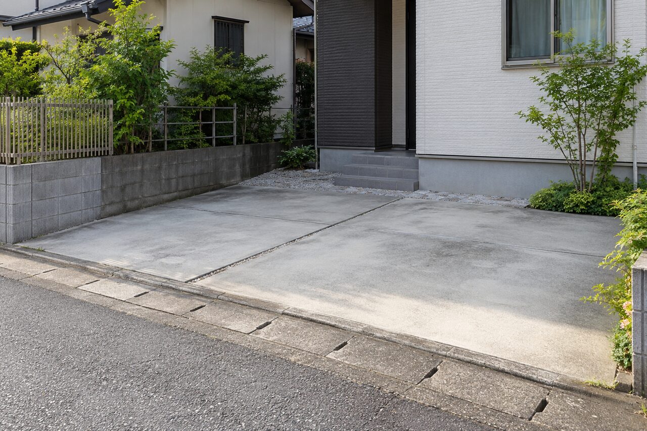 車を移動して空いた駐車スペース