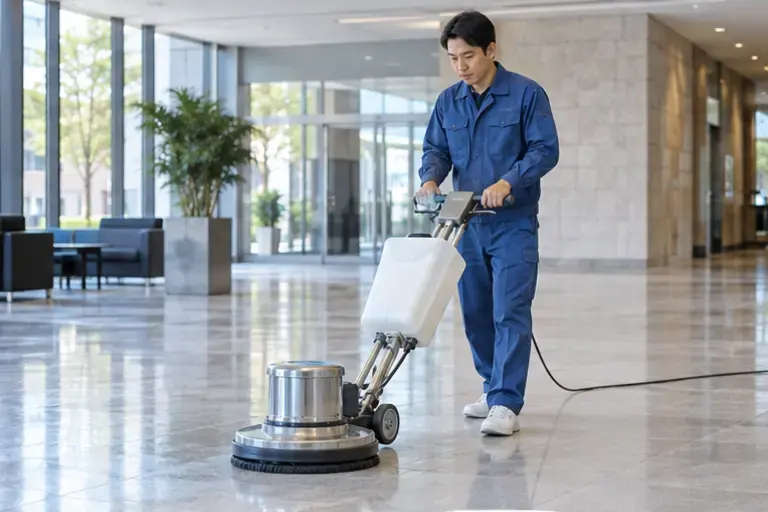 定期清掃・床洗浄のイメージ