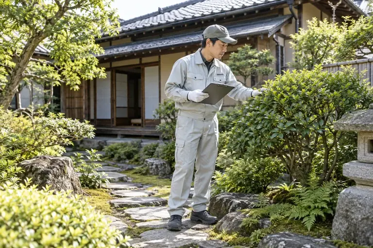空き家・敷地の定期管理のイメージ