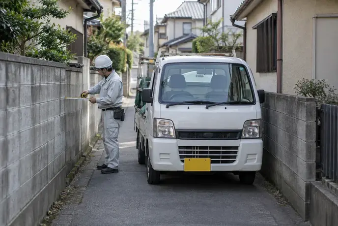 敷地への入り方を確認のイメージ