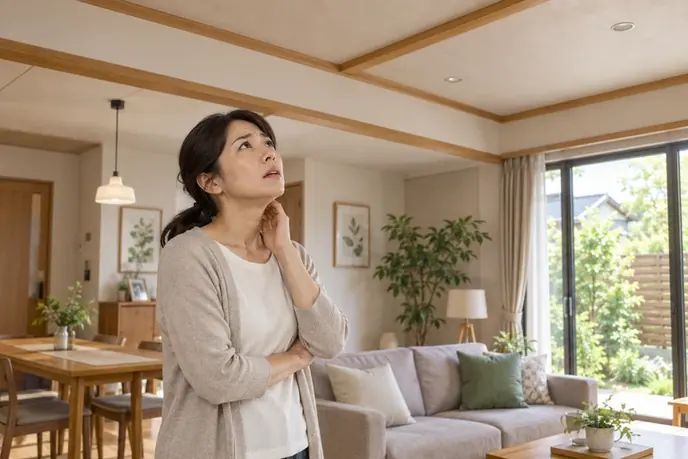 天井裏で足音や物音がするのイメージ