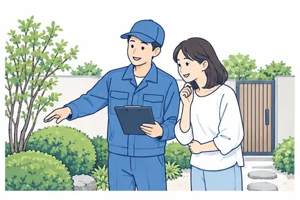 対応・現地確認のイラスト