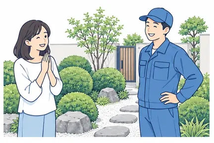 作業・完了確認のイラスト